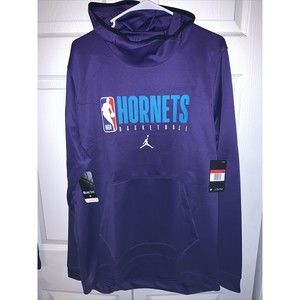 Nike | Shirts | Mens Charlotte Hornets Nike Jordan Purple Spotlight Hoodie  Ltall Player Issued | Poshmark